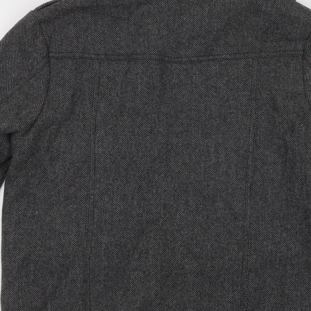 Butler & Wilson Mens Grey Herringbone  Jacket  Size S  Zip