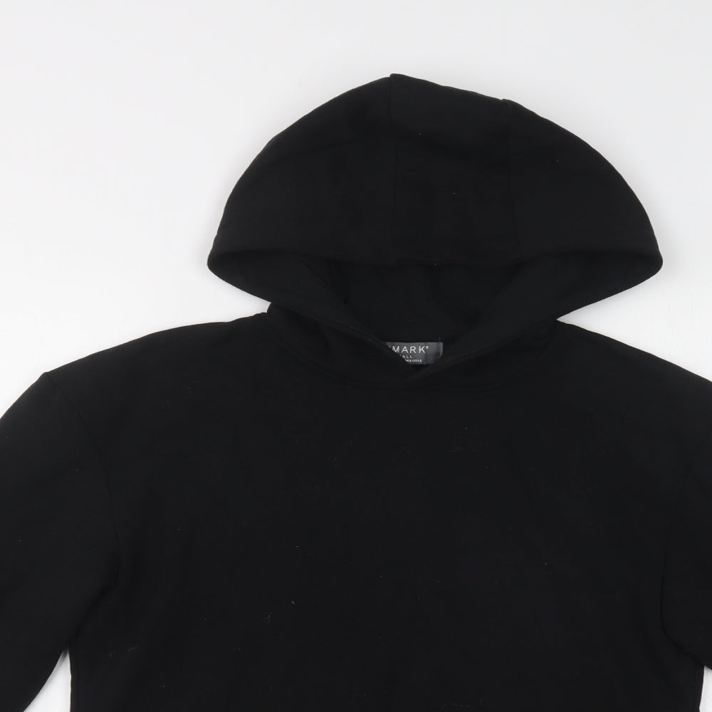 Primark Mens Black  Cotton Pullover Hoodie Size XS