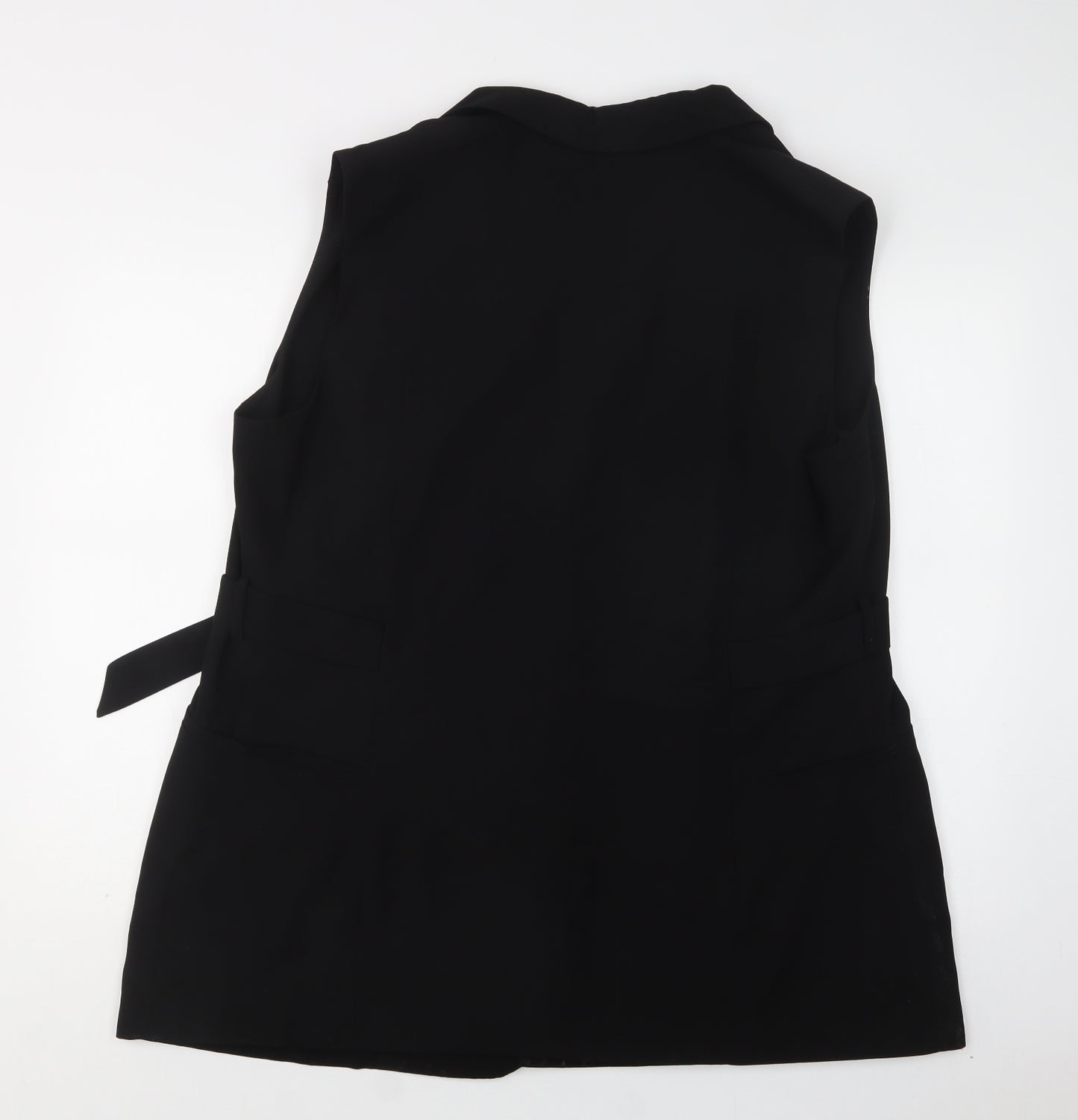 Primark Womens Black   Overcoat Waistcoat Size 20