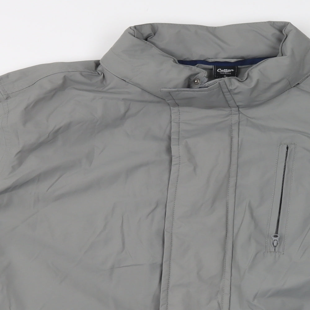 Cotton Traders Mens Grey   Windbreaker Jacket Size M  Zip