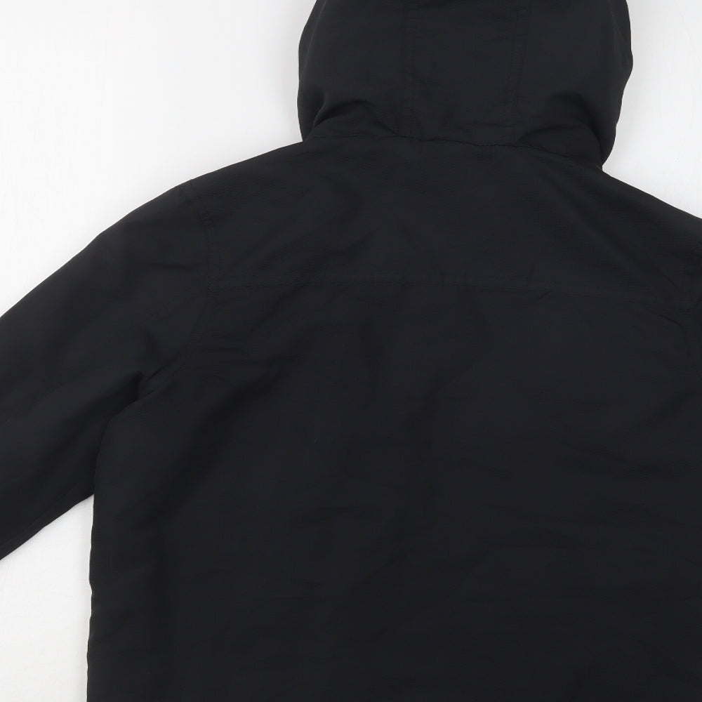 George Boys Black   Windbreaker Jacket Size 11-12 Years  Zip