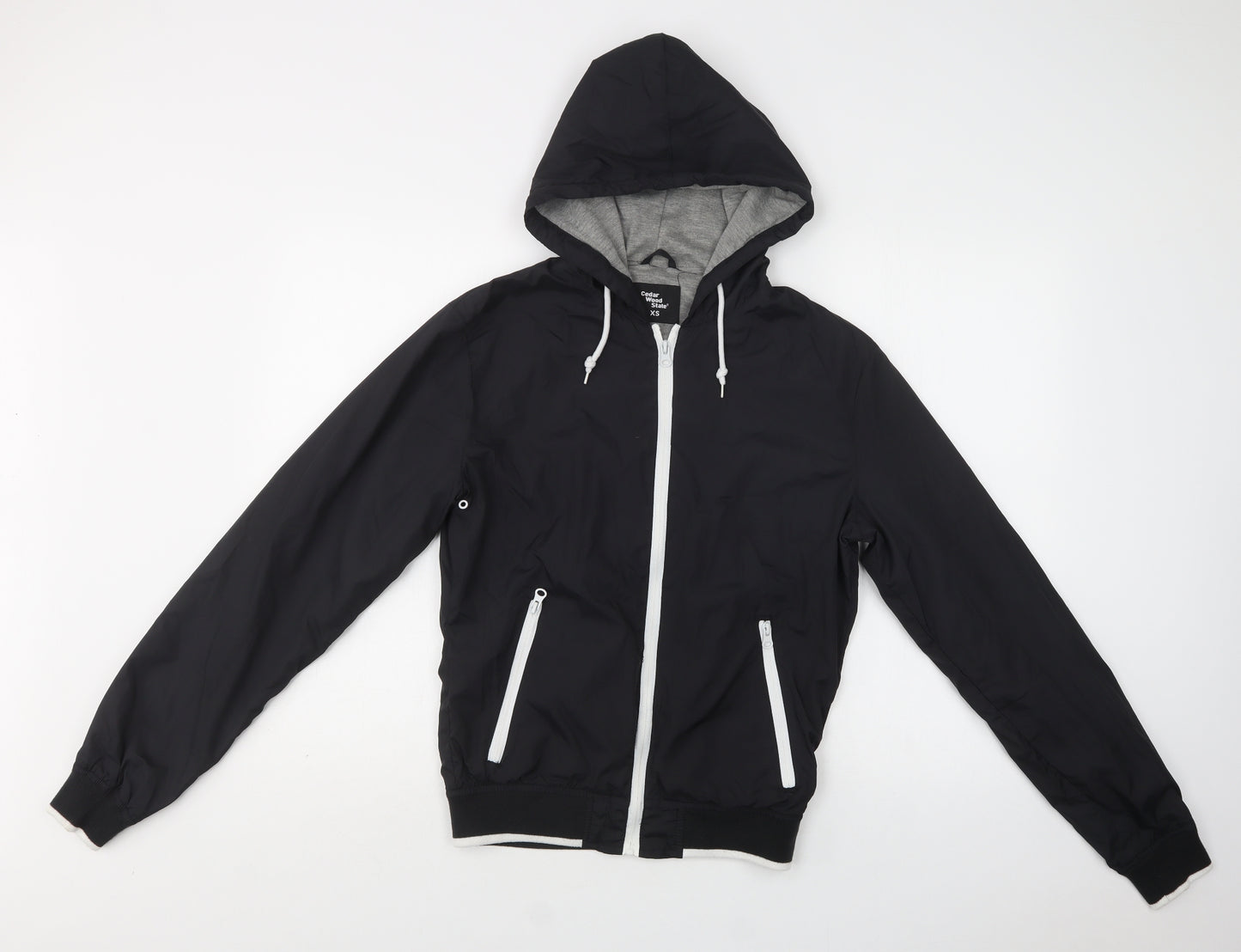 Primark Mens Black   Windbreaker Jacket Size XS  Zip