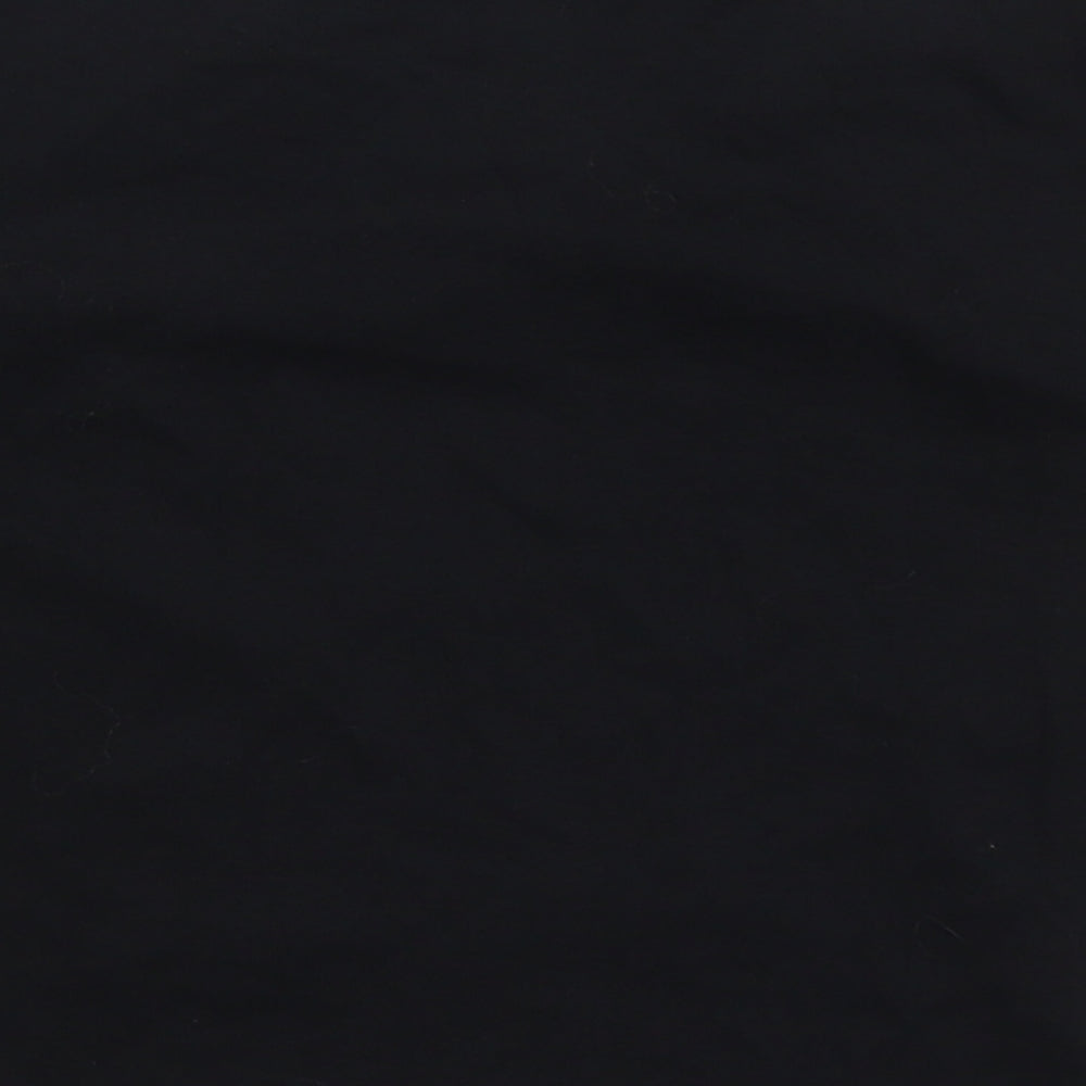 Pull&Bear Womens Black  Cotton Basic T-Shirt Size S Crew Neck - New York