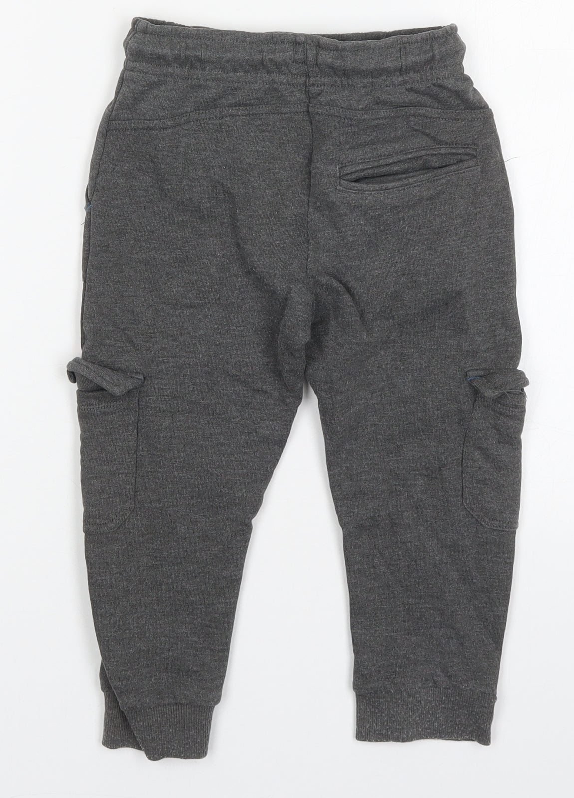 Nutmeg Boys Grey  Cotton Sweatpants Trousers Size 2-3 Years  Regular Drawstring