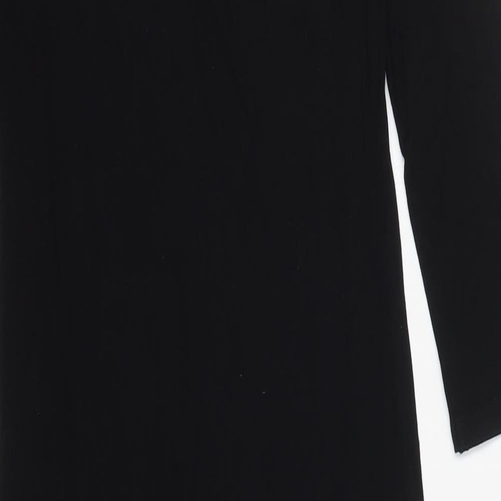 NEXT Womens Black  Viscose Bodycon  Size 8  Round Neck Pullover