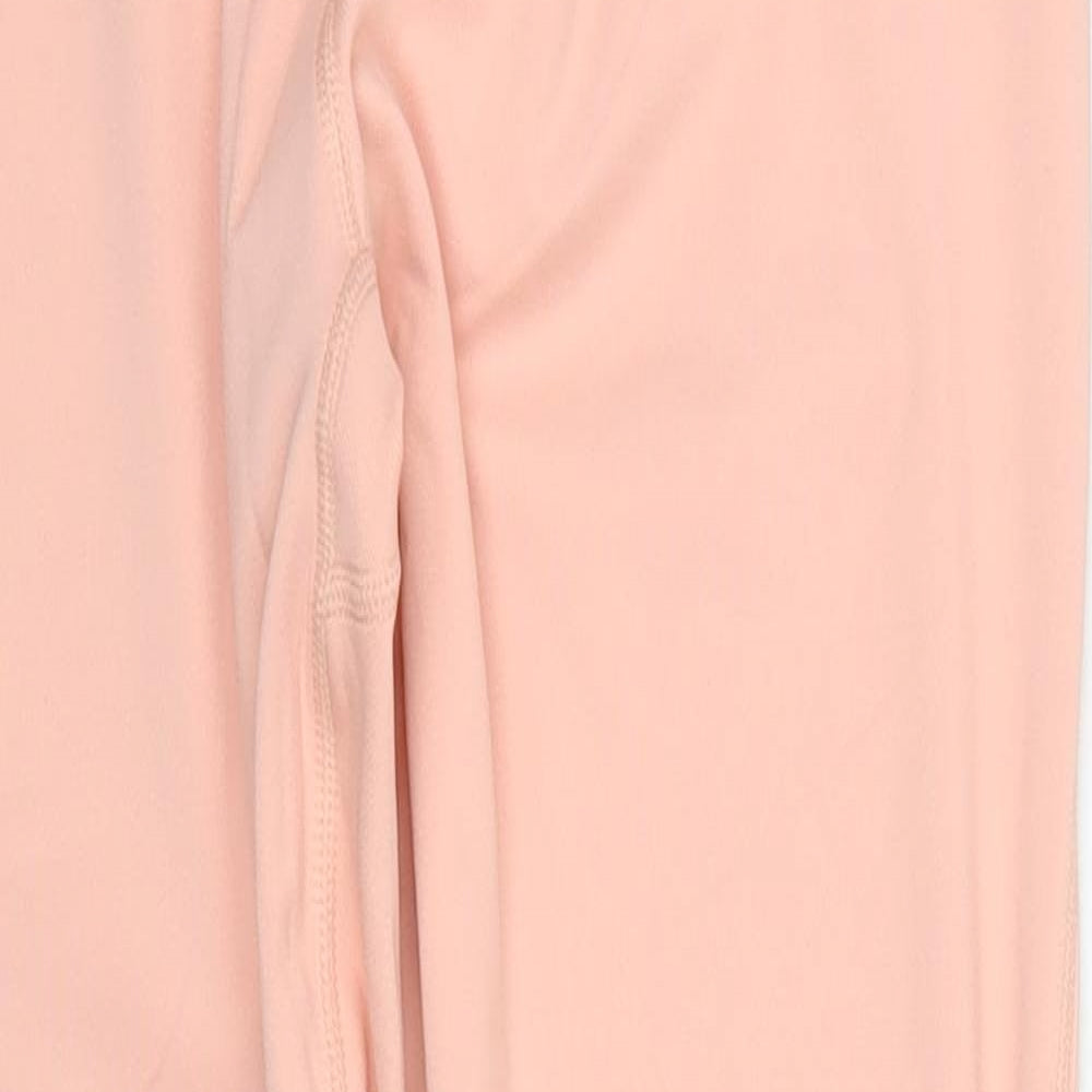 Bo+Tee Womens Pink  Polyester Capri Leggings Size 26 in L27 in Regular