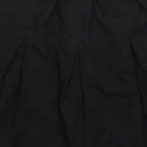 Matalan Girls Black  Polyester Pleated Skirt Size 9-10 Years  Regular Zip