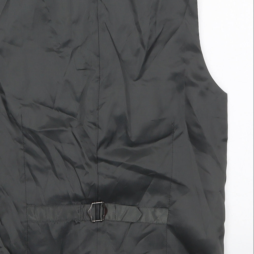 NEXT Boys Grey   Jacket Waistcoat Size 10 Years  Button