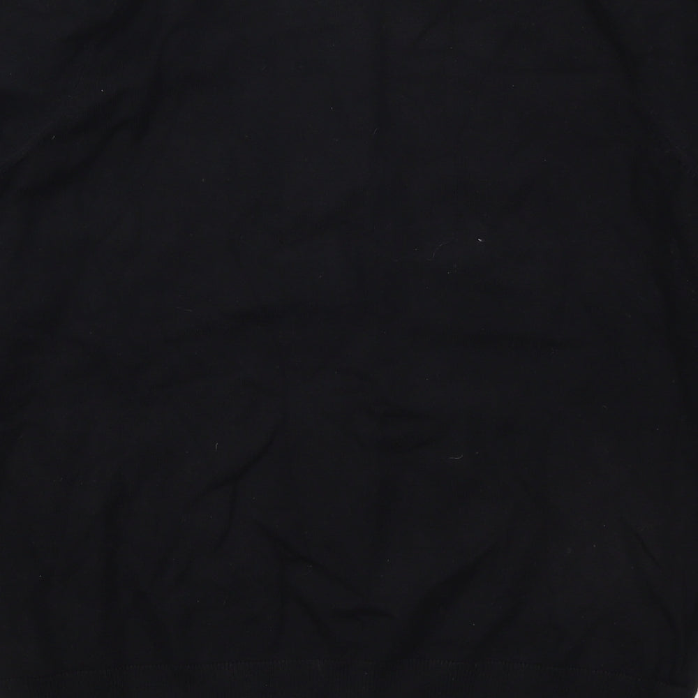 F&F Womens Black Round Neck Polka Dot Viscose Pullover Jumper Size 12