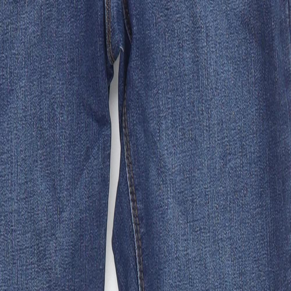 Denim Co Womens Blue  Cotton Skinny Jeans Size 14 L31 in Regular Button
