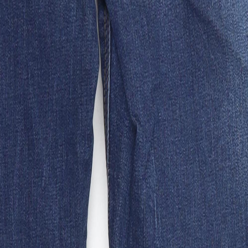Denim Co Womens Blue  Cotton Skinny Jeans Size 14 L31 in Regular Button