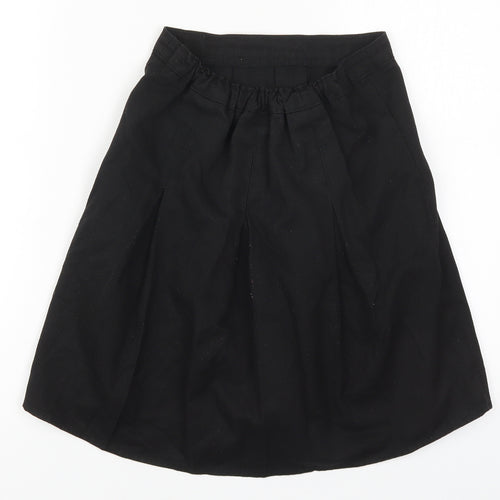 Aldi Girls Black  Polyester Pleated Skirt Size 9-10 Years  Regular