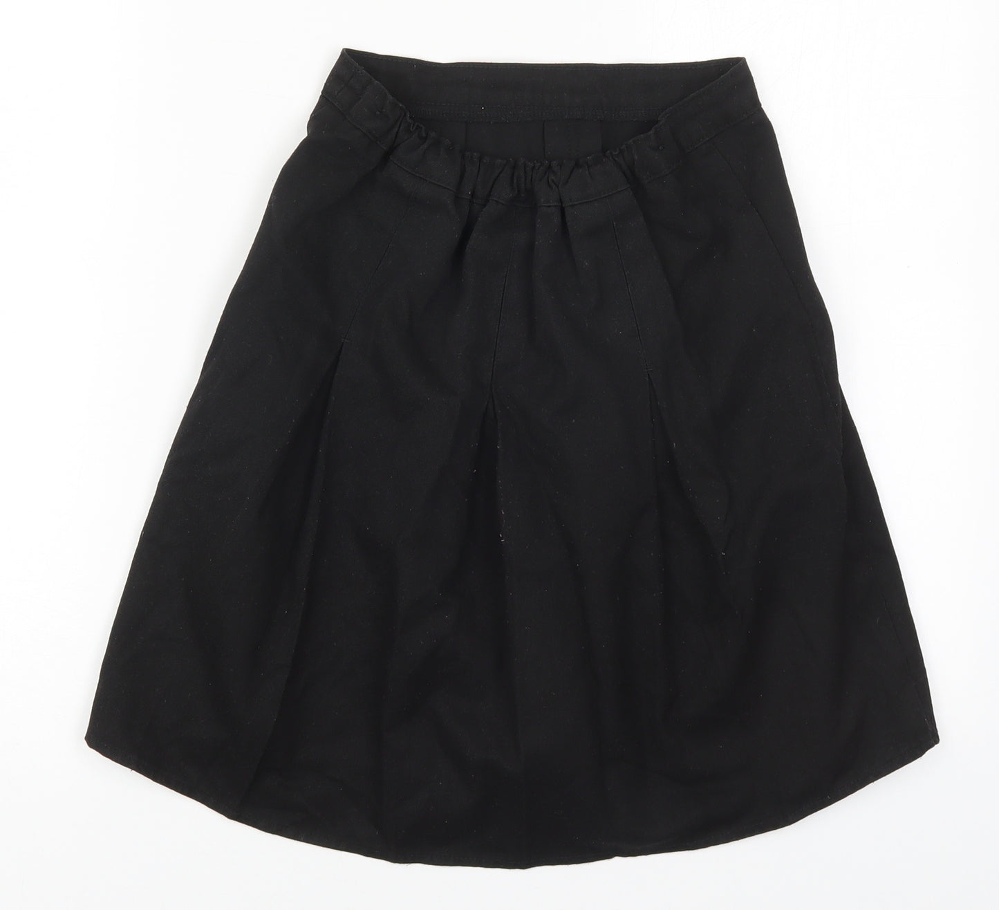 Aldi Girls Black  Polyester Pleated Skirt Size 9-10 Years  Regular