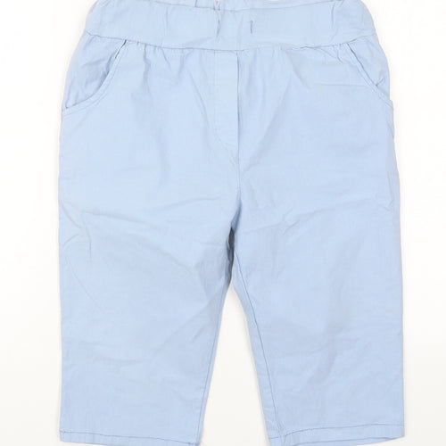 Preworn Womens Blue  Viscose Bermuda Shorts Size 28 in L12 in Regular