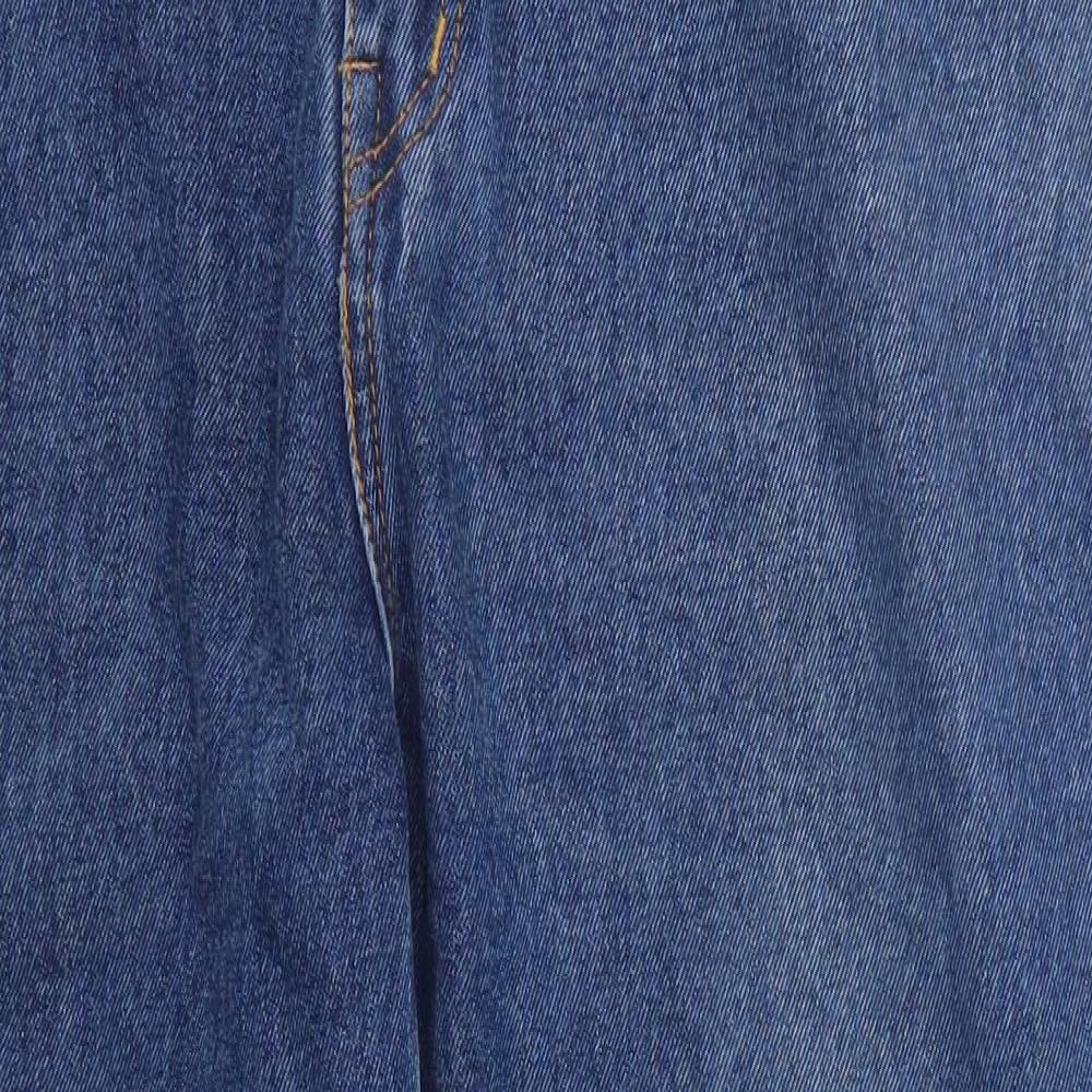 Stealth Jeans Mens Blue  Cotton Straight Jeans Size 36 L27 in Regular Button