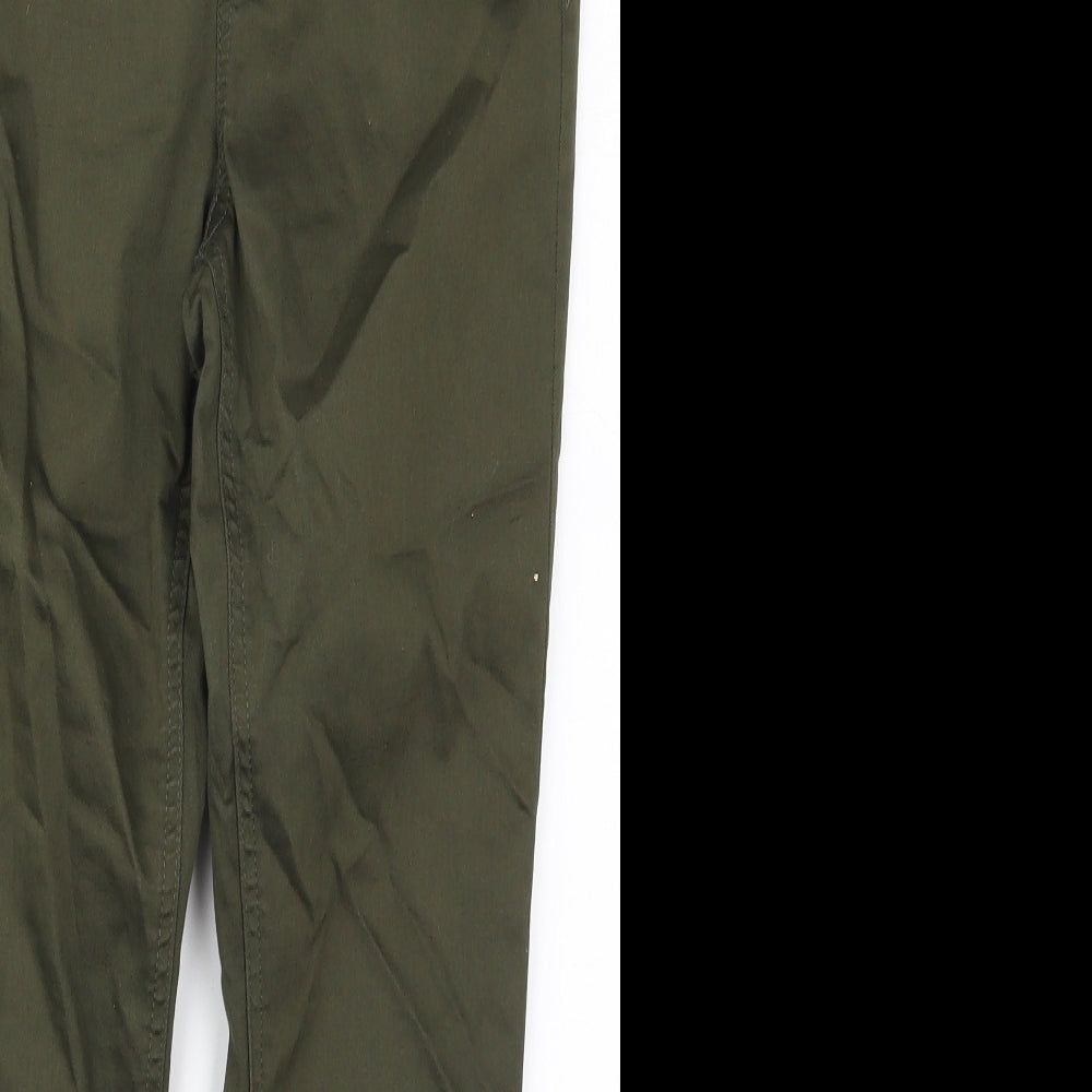Preworn Womens Green  Cotton Jegging Jeans Size 12 L26 in Regular