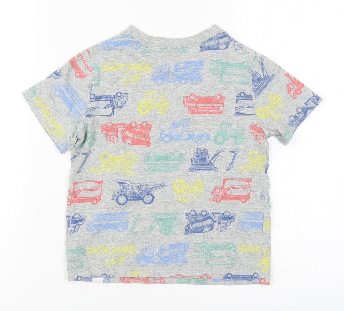 Gap Boys Multicoloured  Cotton Basic T-Shirt Size 5 Years Crew Neck Pullover - Trucks