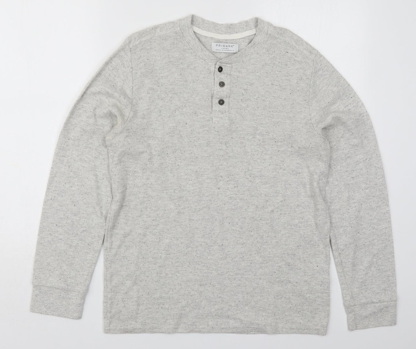 Primark Mens Grey  Cotton Pullover Sweatshirt Size L