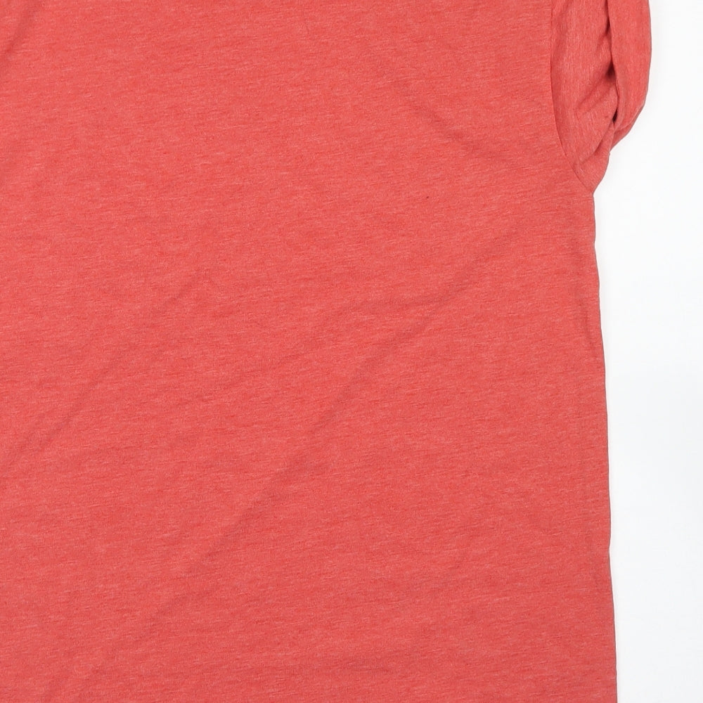 Topman Mens Orange  Cotton  T-Shirt Size S Crew Neck