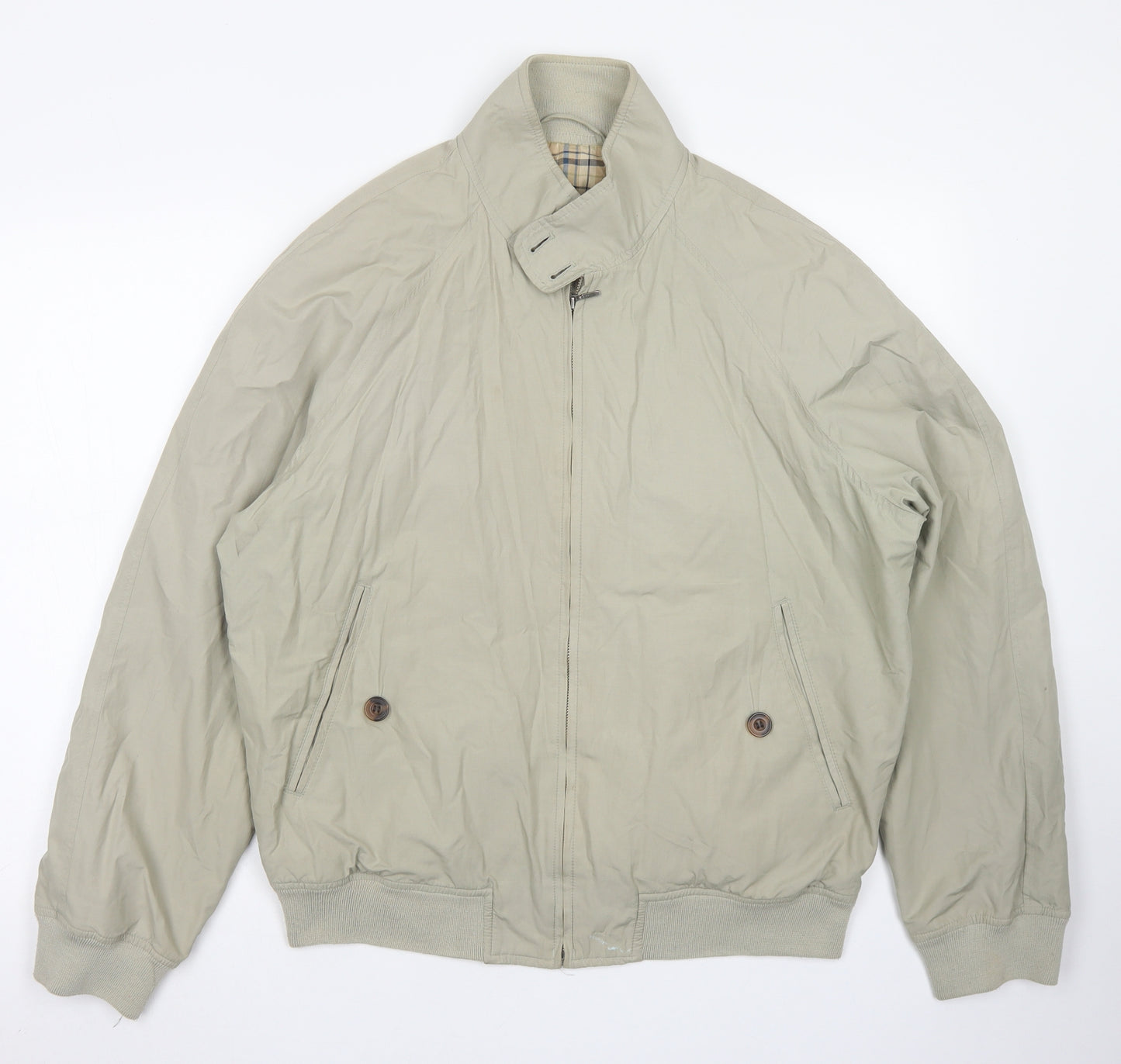 Marks & Spencer Mens Green   Bomber Jacket Jacket Size M  Zip