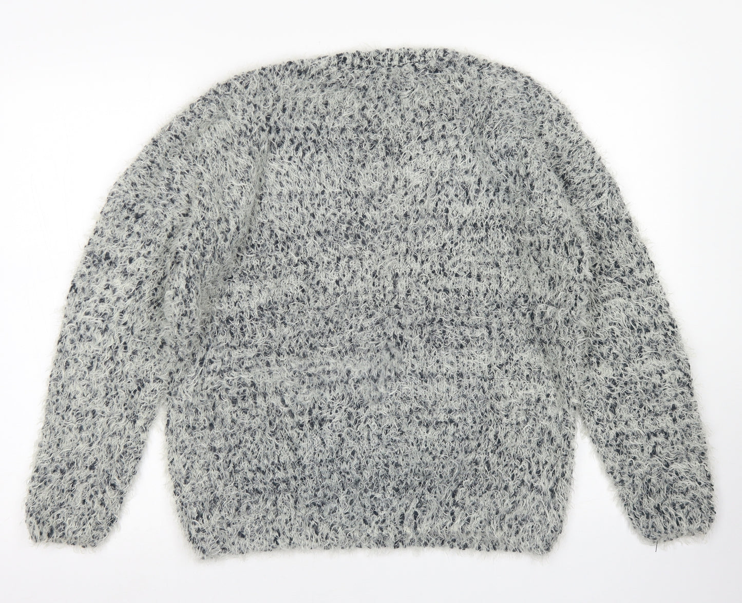 Atmosphere Womens Grey Crew Neck  Polyester Pullover Jumper Size 12