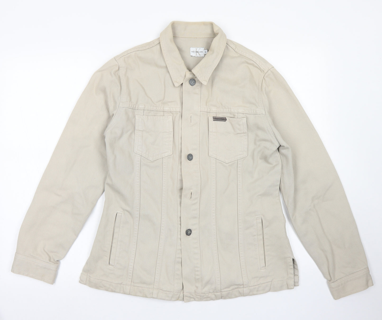 Calvin Klein Jeans Womens Brown   Jacket  Size S  Button