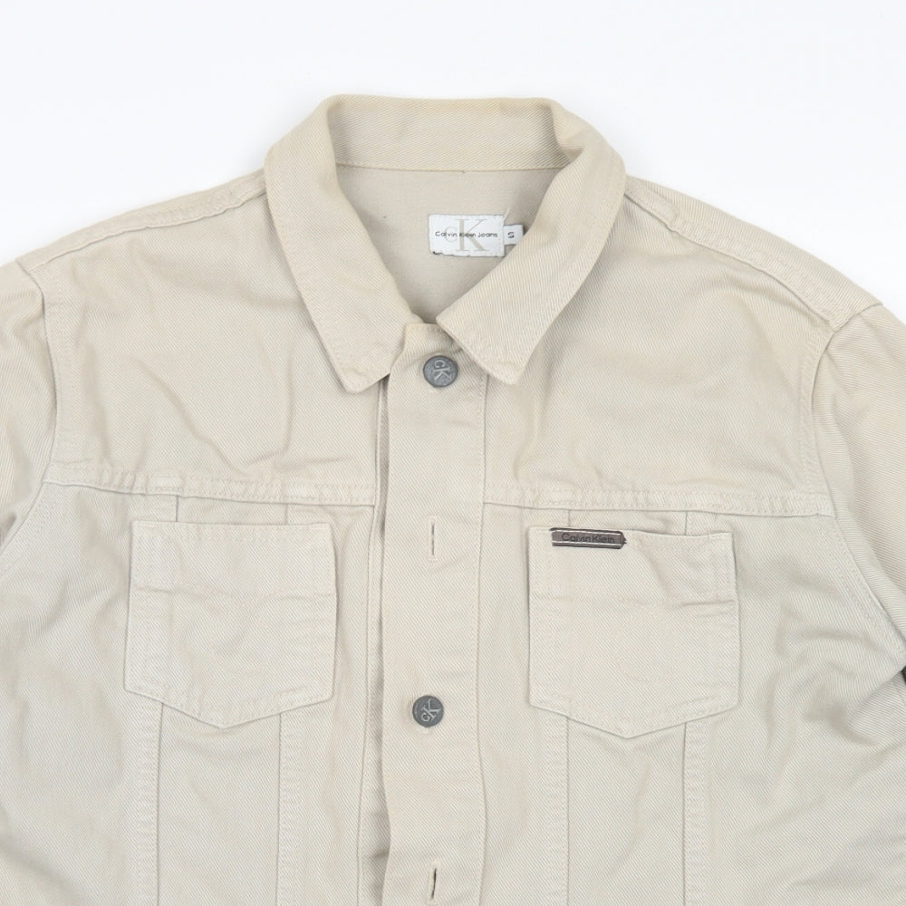 Calvin Klein Jeans Womens Brown   Jacket  Size S  Button