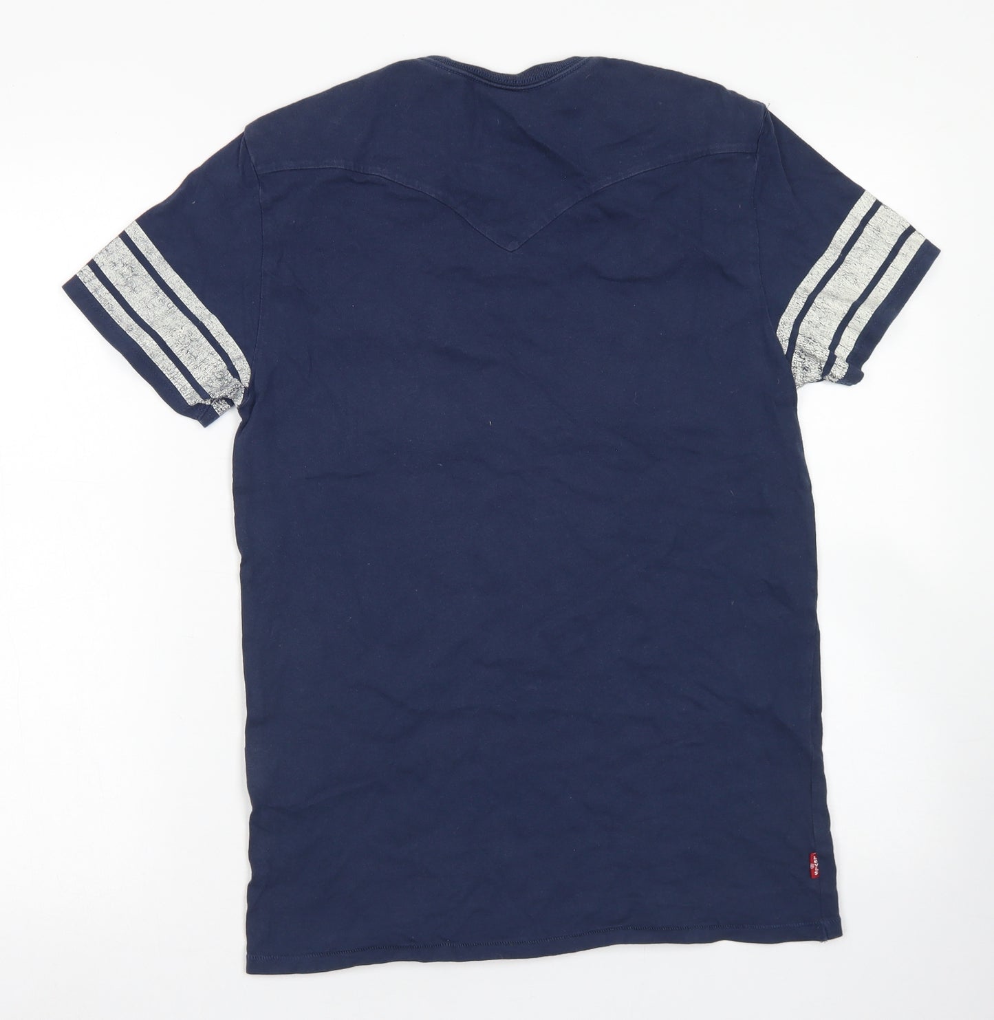 Levi Strauss & Co Mens Blue  Cotton  T-Shirt Size S Crew Neck