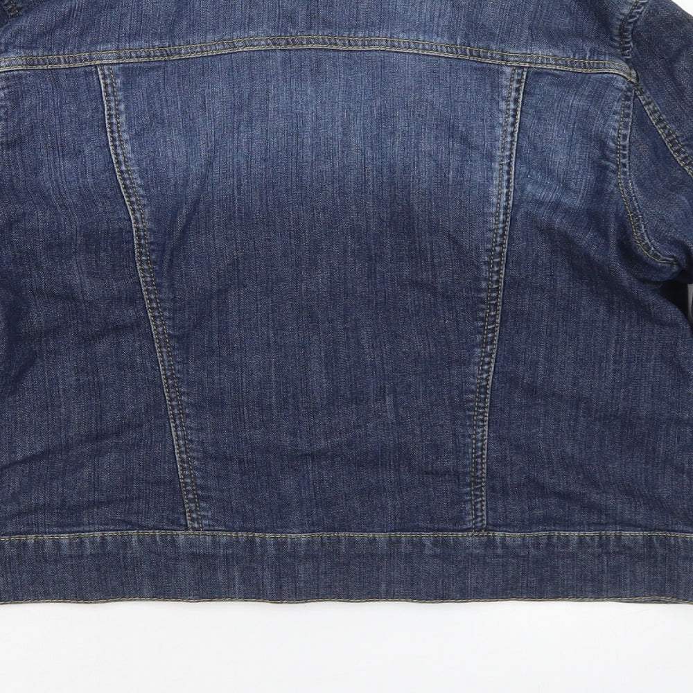 Wallis Womens Blue   Jacket  Size 16  Button