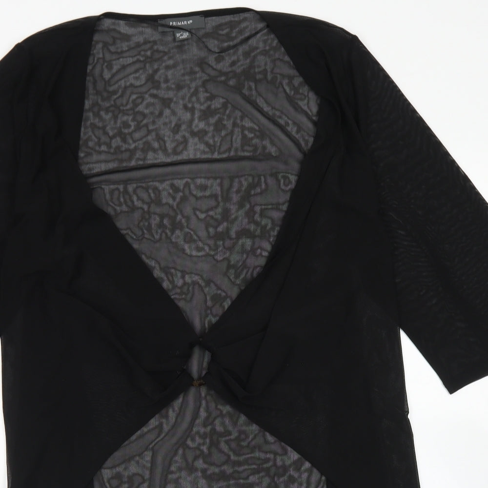 Primark Womens Black   Kimono Jacket Size 14