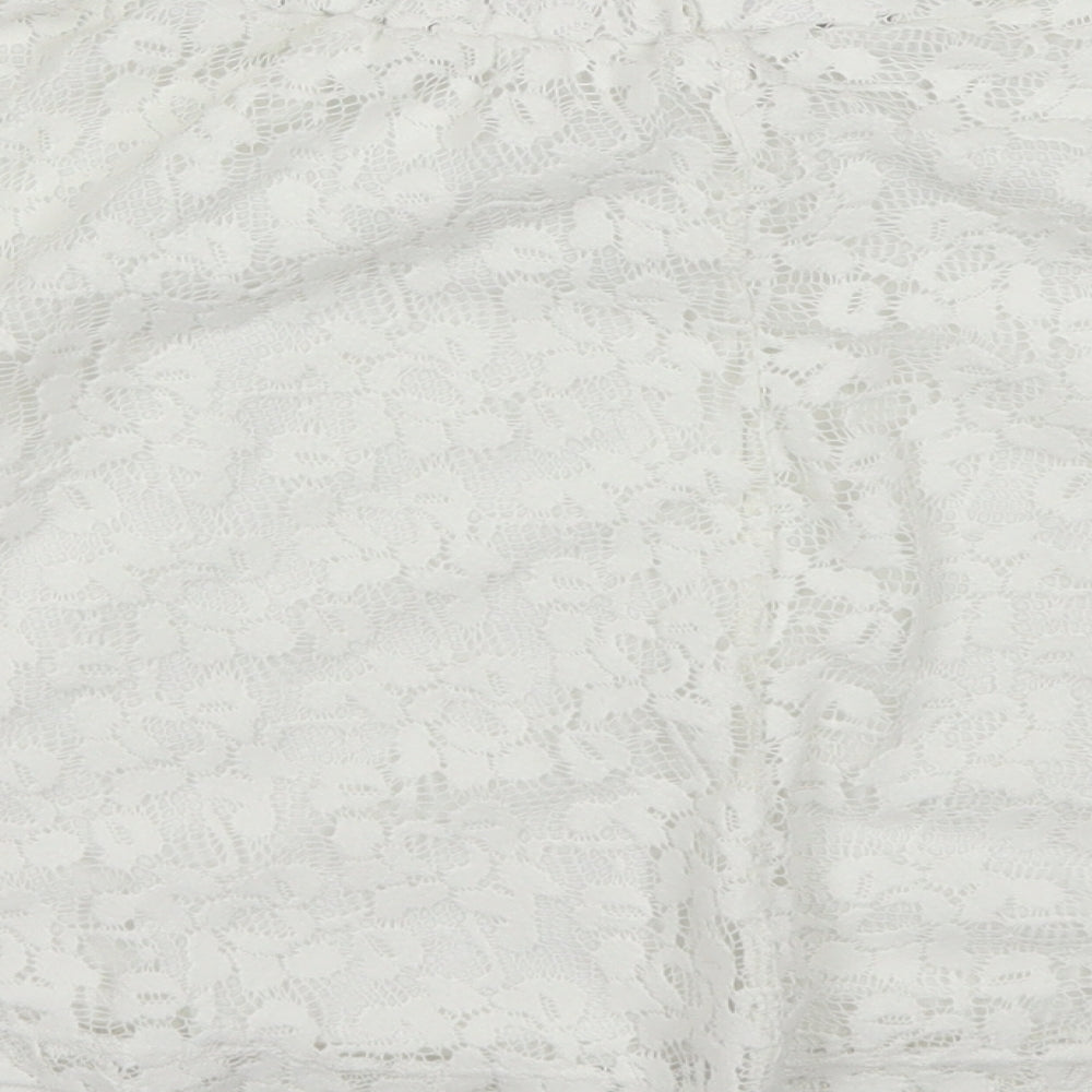 Atmosphere Womens White  Polyester A-Line Skirt Size 6