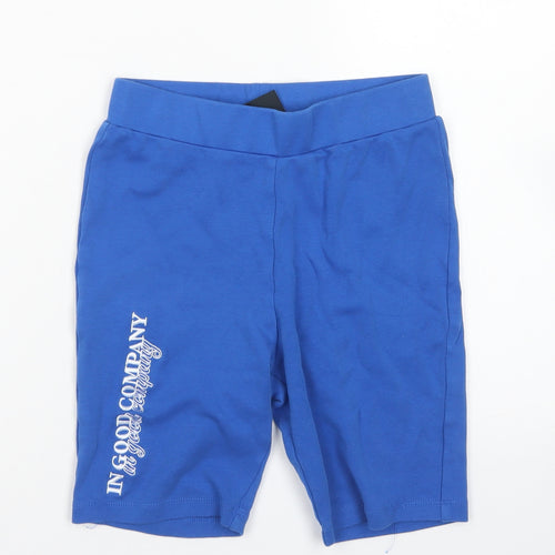 Couture Womens Blue  Cotton Biker Shorts Size XS L5 in Regular