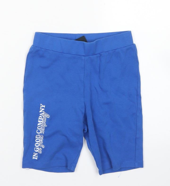 Couture Womens Blue Cotton Biker Shorts Size XS L5 in Regular