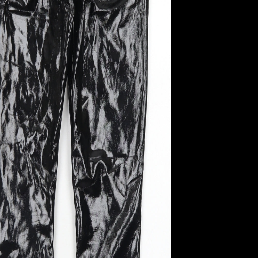 Rebellious Womens Black  Polyester Chino Leggings Size 12 L26 in