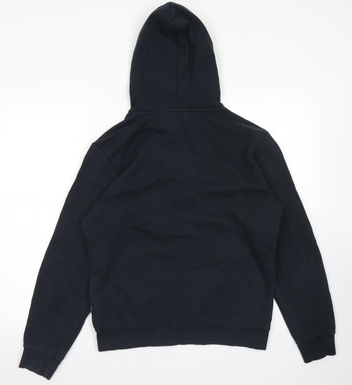 PUMA Mens Black  Cotton Pullover Hoodie Size S