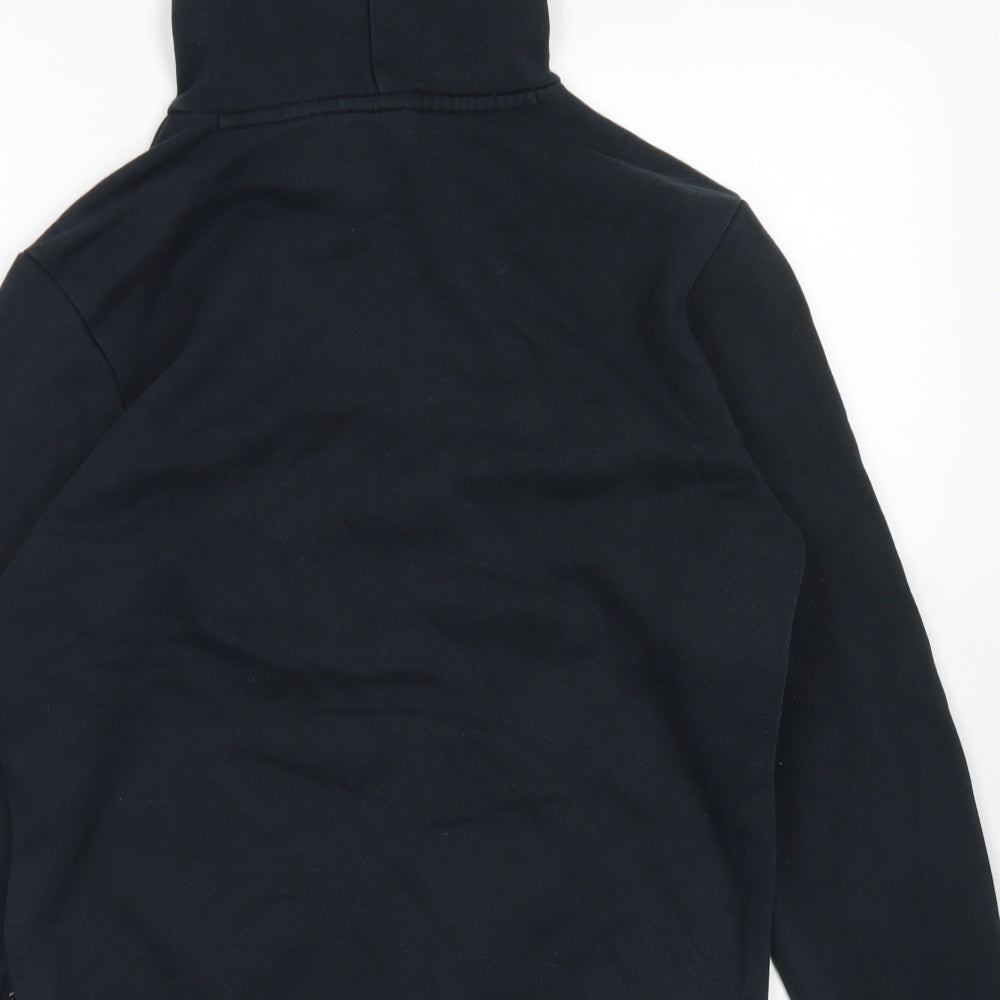 PUMA Mens Black  Cotton Pullover Hoodie Size S