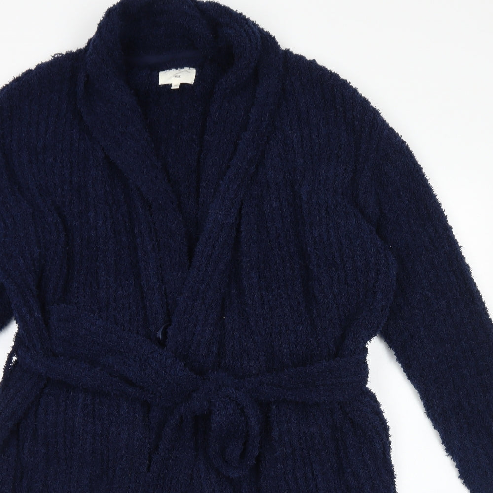 NEXT Mens Blue Solid Polyester  Robe Size M  Tie