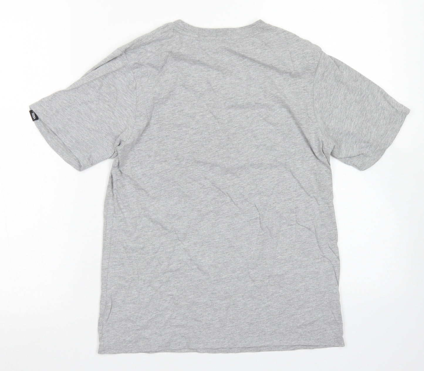 VANS Mens Grey  Cotton  T-Shirt Size M Crew Neck