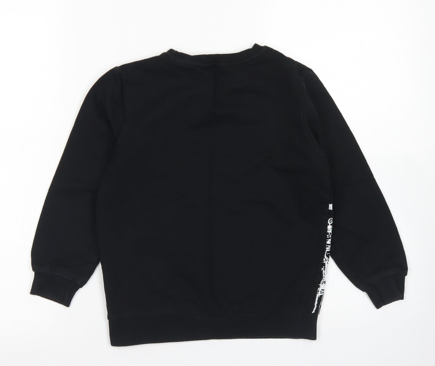 TU Boys Black  Cotton Pullover Sweatshirt Size 8 Years   - Pokemon Pikachu