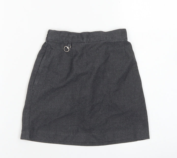 Banner Girls Grey  Polyester A-Line Set Size 4-5 Years  Regular