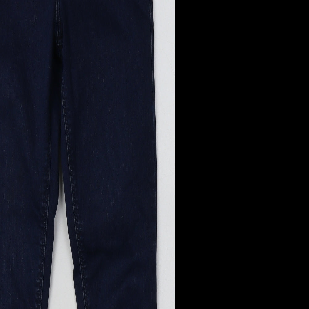 toshop Womens Blue  Cotton Skinny Jeans Size 28 L32 in Regular Button