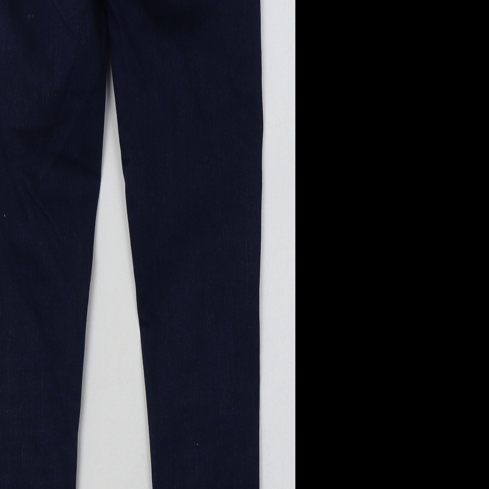 toshop Womens Blue  Cotton Skinny Jeans Size 28 L32 in Regular Button