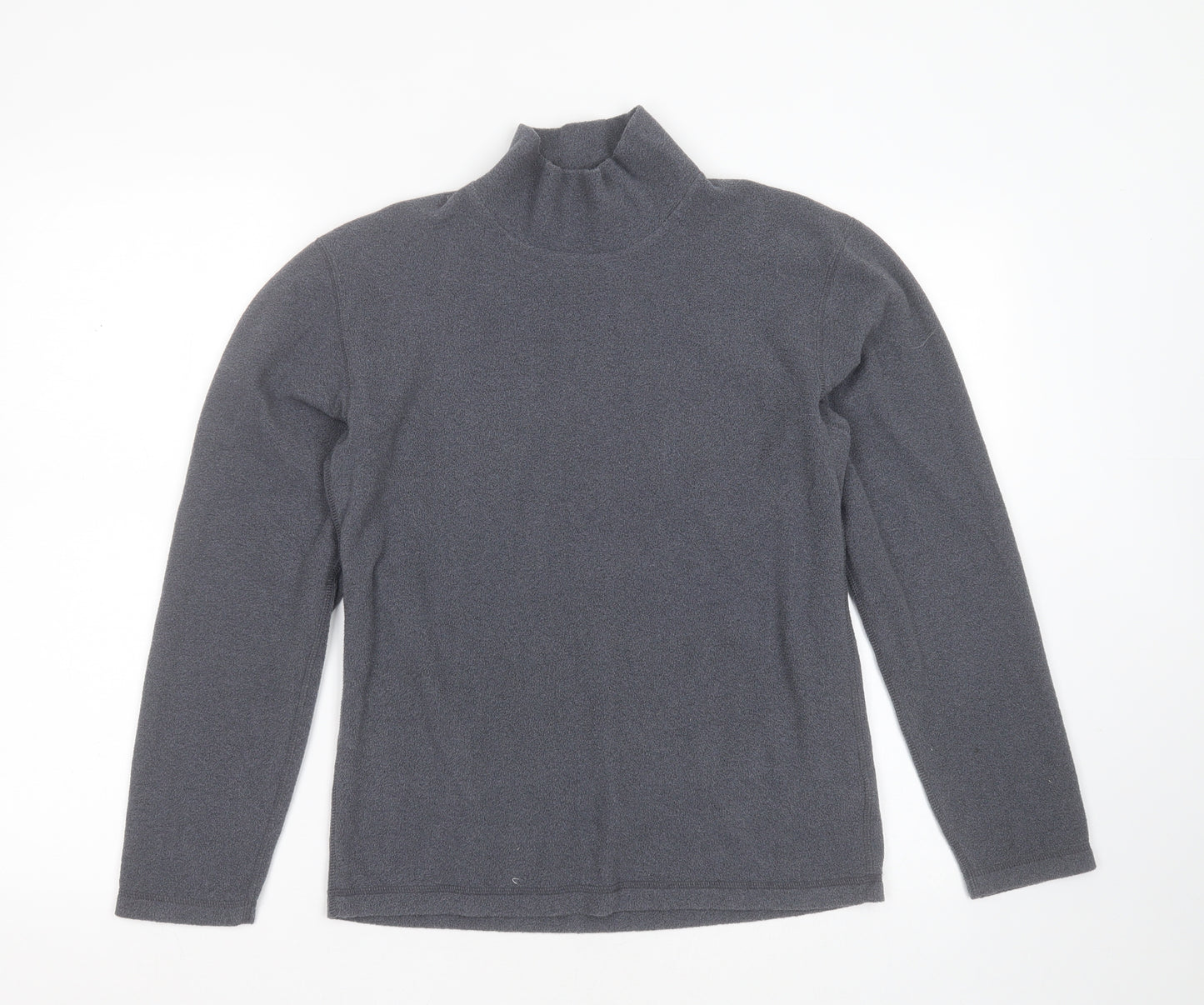 Uniqlo Mens Grey Round Neck  Polyester Pullover Jumper Size XS