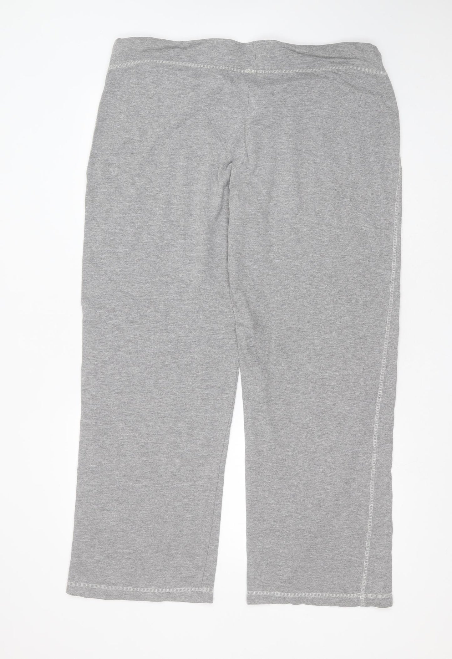 George Womens Grey Solid Cotton  Lounge Pants Size 20  Drawstring