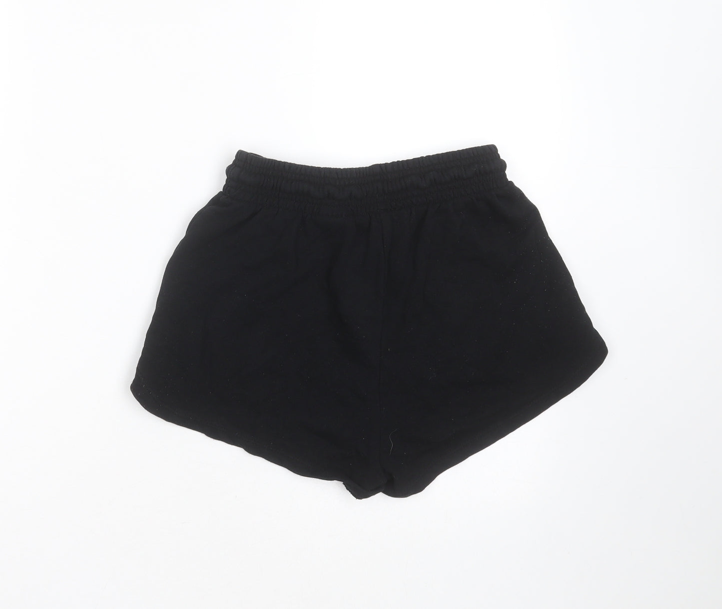 H&M Womens Black  Cotton Sweat Shorts Size XS  Regular