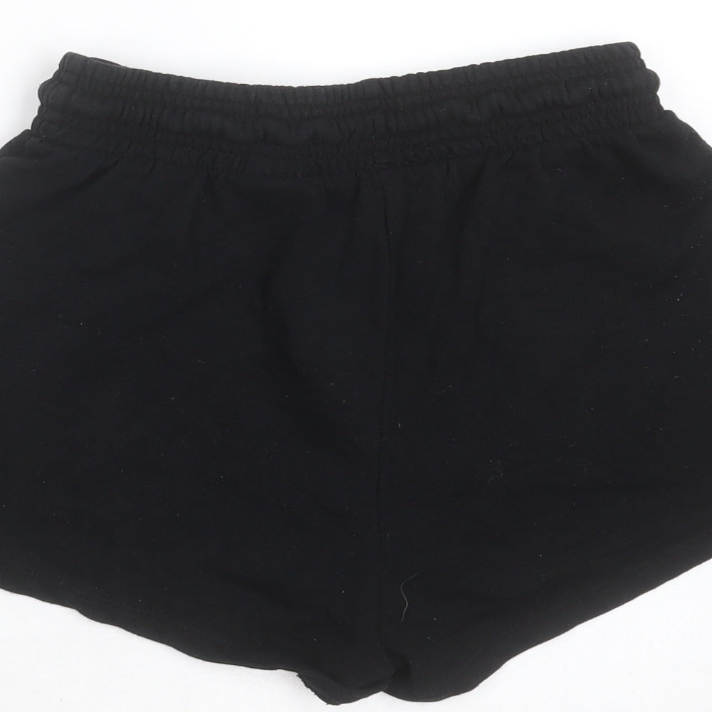 H&M Womens Black  Cotton Sweat Shorts Size XS  Regular