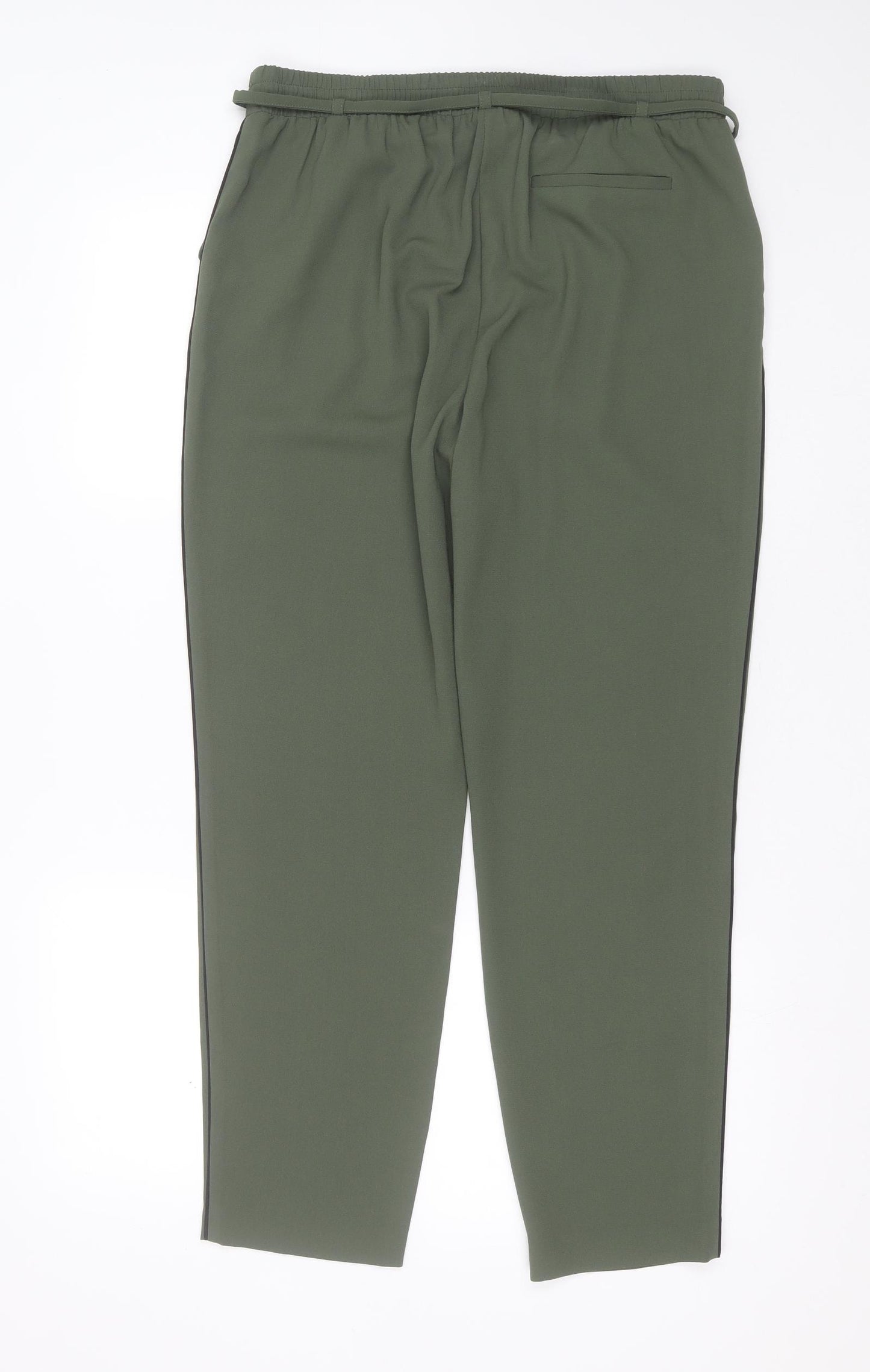 George Womens Green  Polyester Trousers  Size 12 L28 in Regular Drawstring