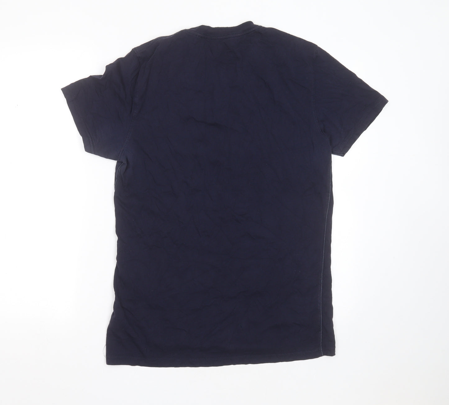 NEXT Mens Blue  Cotton  T-Shirt Size L V-Neck