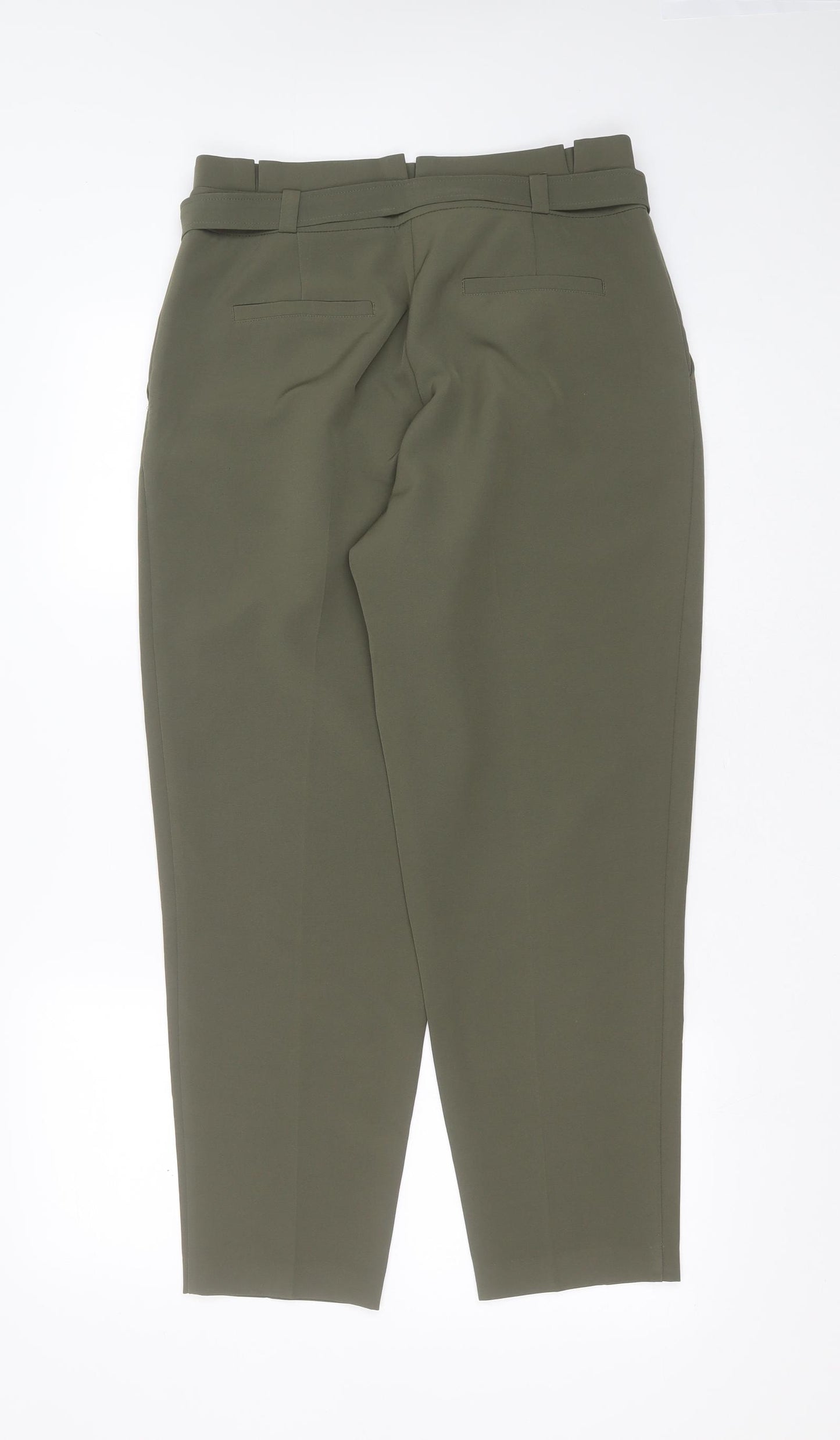 New Look Womens Green  Polyester Trousers  Size 12 L27 in Regular