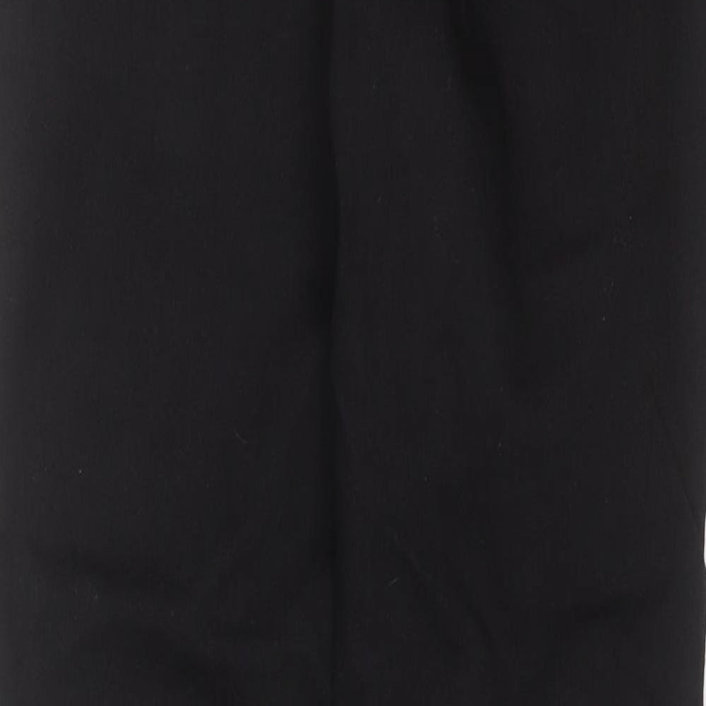 River Island Womens Black  Cotton Skinny Jeans Size 14 L30 in Extra-Slim Zip